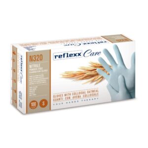 Guanti in Nitrile con Avena Colloidale Antisudore Reflexx Care N320