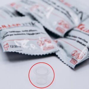 Capsule tappini sterili porta pigmento confezionate singolarmente