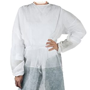 Camice chimono in tnt bianco monouso con cintura
